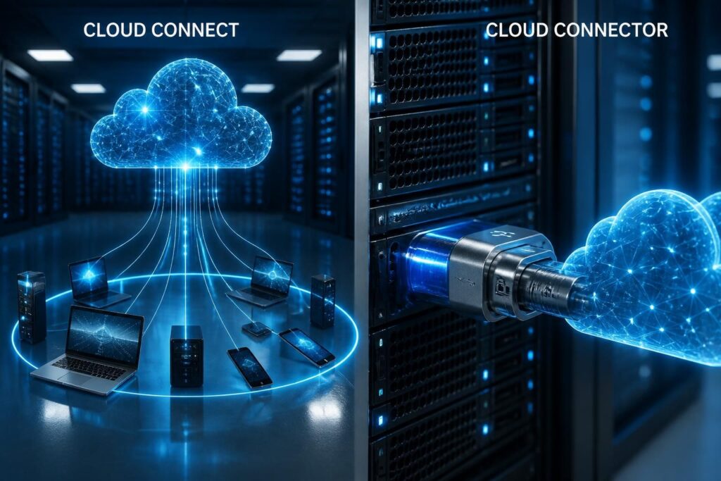 découvrez les différences entre cloud connect et cloud connector pour optimiser la connexion à vos solutions cloud et améliorer la performance de votre infrastructure informatique.