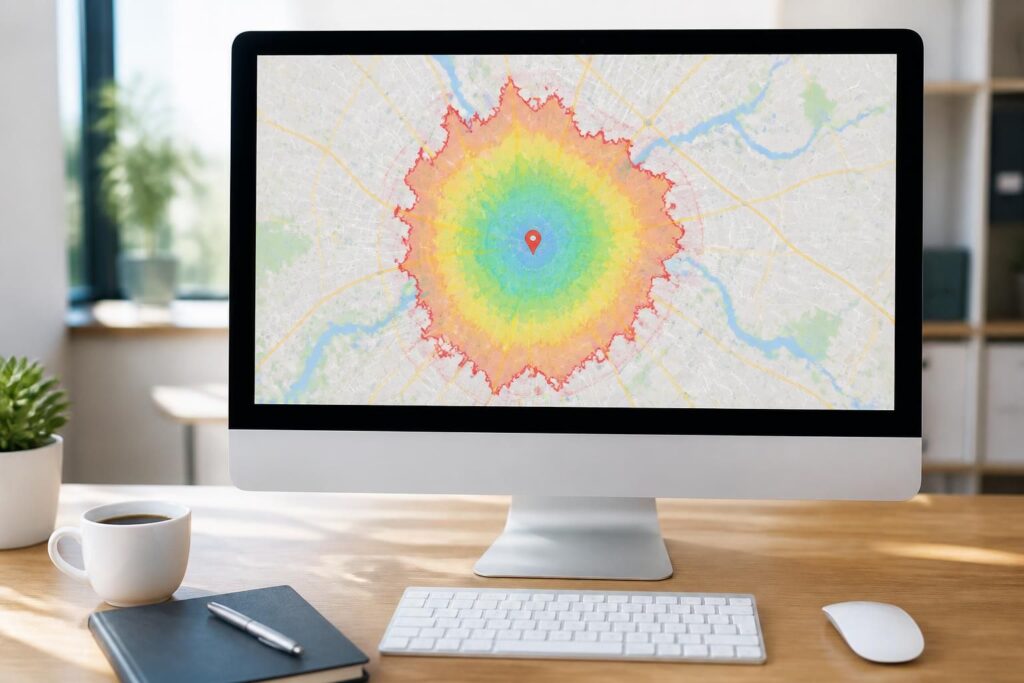 découvrez ce qu'est une carte isochrone gratuite et comment l'utiliser facilement avec google maps pour visualiser les zones accessibles en fonction du temps.