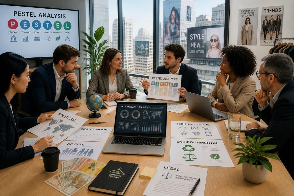 découvrez une analyse pestel complète et détaillée adaptée à une entreprise de prêt-à-porter, pour mieux comprendre les facteurs politiques, économiques, sociaux, technologiques, environnementaux et légaux influençant ce secteur.